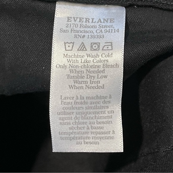 NWT Everlane The Way-High Skinny Crop Jeans Womens Size 25 Black Stretch - Picture 9 of 14